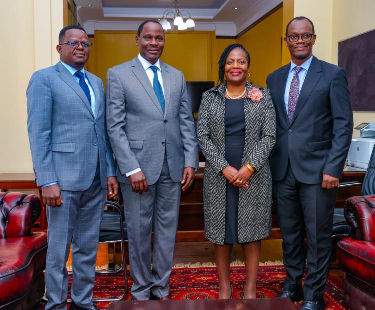 PS wagunda with Chief Registrar of the Judiciary Hon. Winfridah Mokaya.