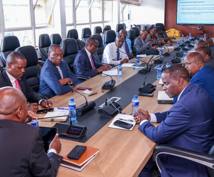 PS Wagunda with colleague Principal Secretaries